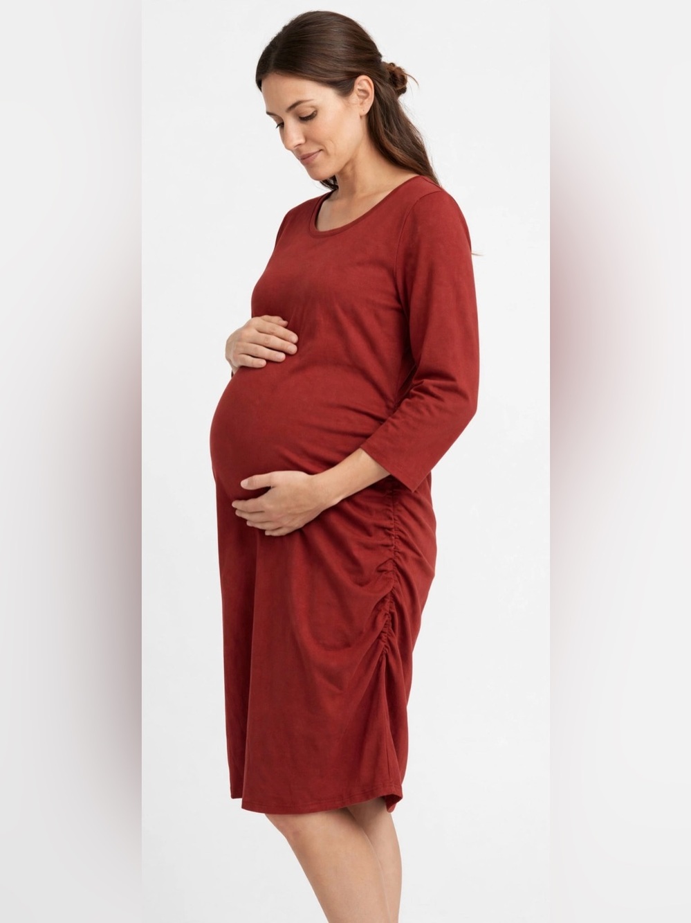 Liz Lange | Burnt Red Maternity Dress - Picture 1 of 9